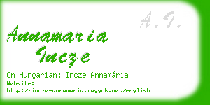 annamaria incze business card