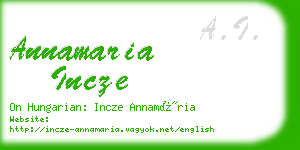 annamaria incze business card